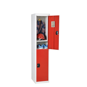 <span class=keywords><strong>Armario</strong></span> Metálico <span class=keywords><strong>de</strong></span> <span class=keywords><strong>Dos</strong></span> <span class=keywords><strong>Puertas</strong></span> para Hogar o Gimnasio, <span class=keywords><strong>Armario</strong></span> Individual <span class=keywords><strong>de</strong></span> <span class=keywords><strong>Dos</strong></span> Niveles con Cerradura - Product Image 3