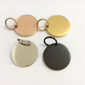 Bulk Unisex Vergulde Rvs Blank Bone Vorm Tag Hond - Product Image 2