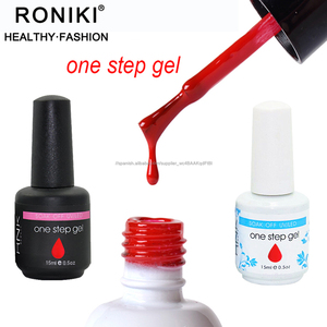uv gel para uñas por mayor fábrica directo RONIKI gel polaco un paso <span class=keywords><strong>no</strong></span> usar base y sellador facil pintar - Product Image 3