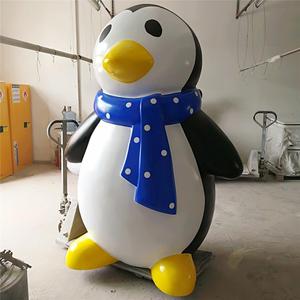 Outdoor Glasvezel Pinguïn Standbeeld Voor Kerstdecoratie - Product Image 5
