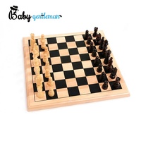 Jeux de table miniatures les plus populaires, échiquier en bois pour enfants Z11077A