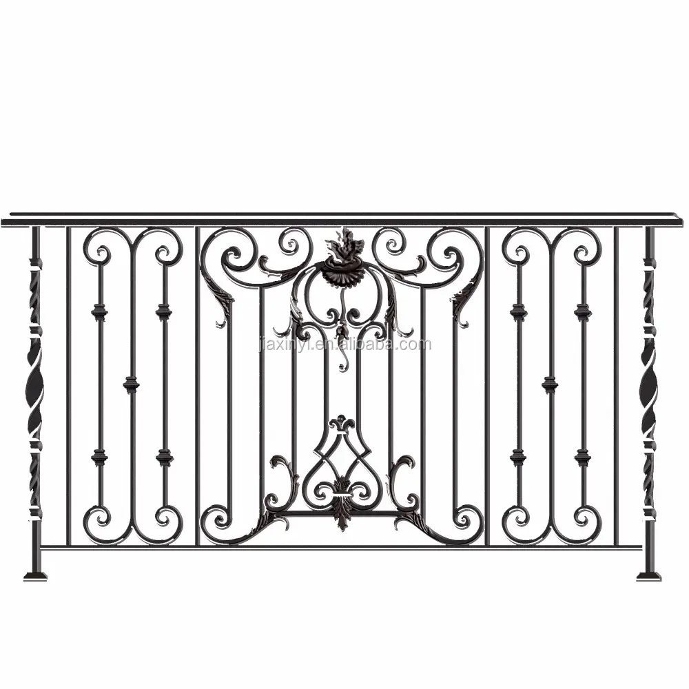 Kualitas tinggi pagar besi tempa/balkon desain panggangan/pagar pagar