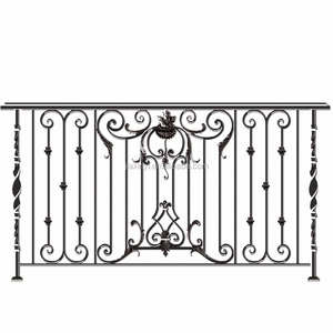 Высококачественные железные перила из кованого железа/балконные грили/перила забора - Product Image 1