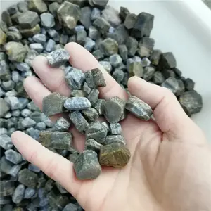 Piedra Natural de corindón azul, mineral de cristal rugoso de piedras preciosas