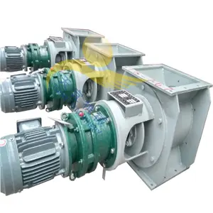 China supplier cheap industrial square flanged electric air lock rotary valve for boiler