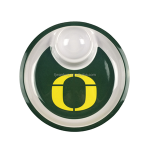 Assiette à tremper en mélamine personnalisée, <span class=keywords><strong>pas</strong></span> <span class=keywords><strong>cher</strong></span> avec plateau à sauce - Product Image 3