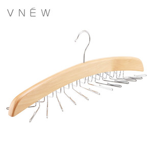 Kundenspezifische natürliche farbe holz krawatte gürtel schal aufhänger - Product Image 2