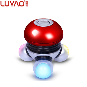 Luyao-vibrador de masaje corporal de tres piernas, masajeador vibratorio con batería, Mini con luces flash de colores - Product Image 6