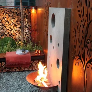 Huis & Tuin decoratie fire plaats, stalen kom vuurkorf, outdoor warming ingebouwde vuurkorf