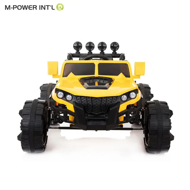 A buon mercato giallo bianco e rosso Giro Elettrico Sulla Vettura Per I Bambini Grandi bambini off-road del veicolo Video display