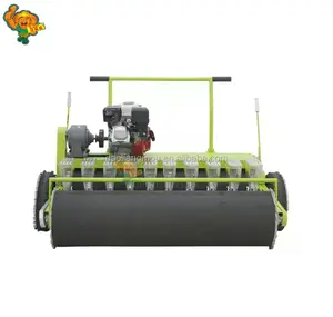 Gasoline tractor mounted 10 row vegetable canola seed planter