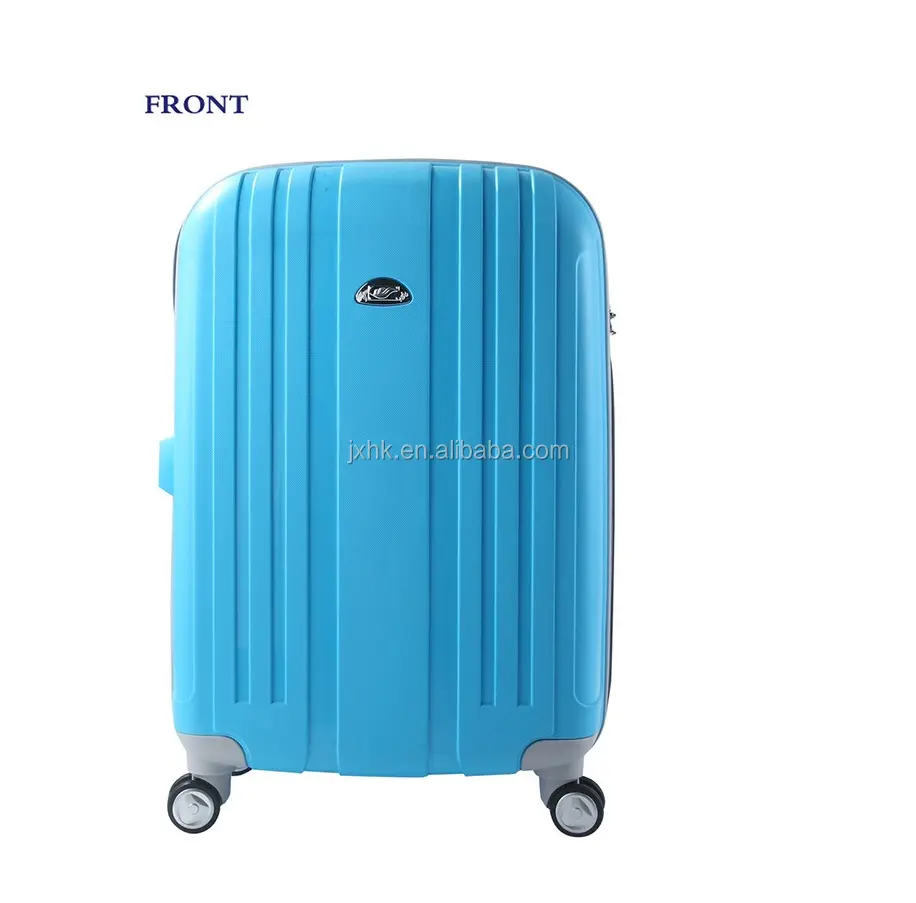 Fabrika özel bagaj kırılmaz ABS PC PP PVC sert bavul kabin seyahat çantası 3 adet plastik bagaj seti