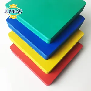 JINBAO 3mm 5mm 8mm 4X8 pvc farbige kunststoff blatt schaum core board druck celuka pvc schaum board für werbung