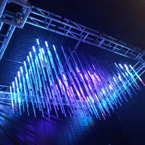 Shenzhen LedColourLight 360 derece Led düşen yıldız ışığı DJ gece kulübü bar 3D DMX led meteor ışığı