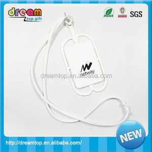 シリコンネックストラップOEM携帯電話ストラップカードホルダー付き - Product Image 2