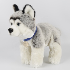 BSCI โรงงานสมจริงยัดไส้สัตว์สุนัขแหบแห้งของเล่นตุ๊กตาสุนัขฮัสกี้ - Product Image 3