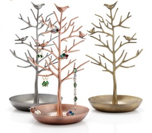 Aimeng WY-009 tiền mặt cây hình dạng kim loại đồ trang sức Khung móc loại phụ kiện hiển thị giá 30cm màu hình ảnh - Product Image 1