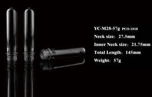 28 Mét 57 Gam PCO 1810 Cổ Trung Quốc Nhà Cung Cấp Cho <span class=keywords><strong>1500Ml</strong></span> Chai 100% Virgin <span class=keywords><strong>PET</strong></span> Nhựa <span class=keywords><strong>PET</strong></span> Phôi - Product Image 3