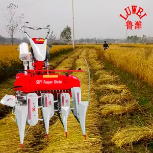 Luke 178 diesel mini harvester de arroz, máquina modeladora binder