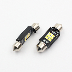 קנבוס פסטון C5W LED כיפת פנים לרכב אור 31 מ""מ 36 מ""מ 39 מ""מ 41 מ""מ C5W 6 SMD 3030 דיור אוטומטי מנורת קריאה מנורת רישיון אורות אחוריים