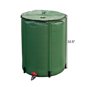 Réservoir pliable de stockage d'eau de pluie, réservoir en plastique, de haute qualité 100L