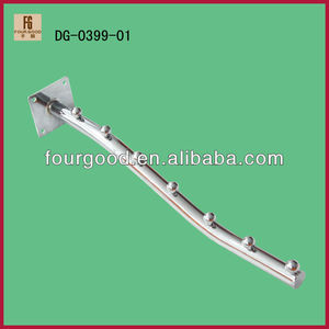 10 כדורי כרום ציפוי חנות הולם ובגדים תצוגת וו - Product Image 2