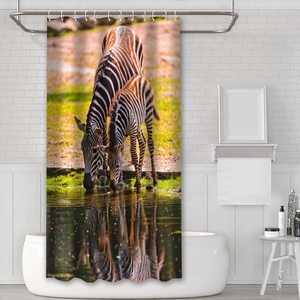 Cortina de Ducha con Estampado de Animales Personalizada al por Mayor para Baño - Product Image 5