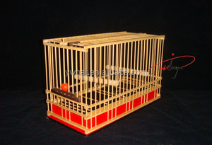 Jaula de pájaros de bambú de <span class=keywords><strong>madera</strong></span> única, jaula de pájaros de <span class=keywords><strong>madera</strong></span> para la venta caliente - Product Image 2