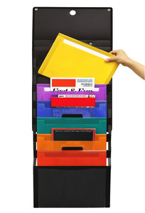 العرف شنقا منظم الملفات/مجلد جيب المتتالية جدار المنظم للمنزل ، المدرسة مخطط به جيوب ، مكتب فاتورة الايداع الجدار - Product Image 2