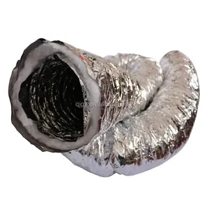 150MM X 5M R1.5 duct acoustic silver insulated ducting HVAC flexible ducting