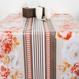 Non tessuto di plastica rotondo personalizzato copertura di tabella tovaglia - Product Image 3