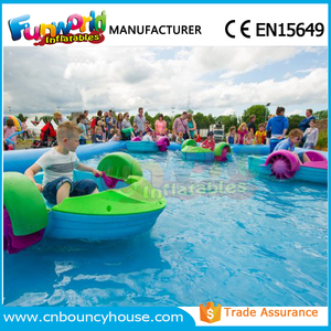 Piscina <span class=keywords><strong>Gonfiabile</strong></span> per Bambini con Barca a Pedali e Castello Rimbalzante - Product Image 4