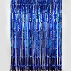 Commercio all'ingrosso di Grandi Dimensioni <span class=keywords><strong>Oro</strong></span> <span class=keywords><strong>Argento</strong></span> Festa di Nozze Sfondo Parete Frangia Foglio di Tinsel Tenda - Product Image 3