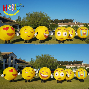 Emote Sad Happy Megamorph-Disfraz inflable para adulto, disfraz de bola inflable - Product Image 2