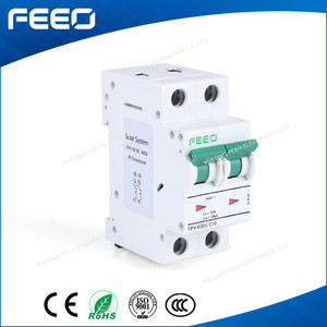 Pv sistema de carril din 2 <span class=keywords><strong>p</strong></span> 10a 100 v interruptor del aire disyuntor dc corriente directa de energía solar - Product Image 1
