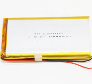 แบตเตอรี่ลิเธียมโพลิเมอร์ไอออน 1260105 ความจุ 10000 มิลลิแอมป์ <span class=keywords><strong>3</strong></span>.7 โวลต์ ทนไฟ บางเฉียบ ราคาประหยัด สำหรับนาฬิกาอัจฉริยะและรถกอล์ฟ - Product Image 3