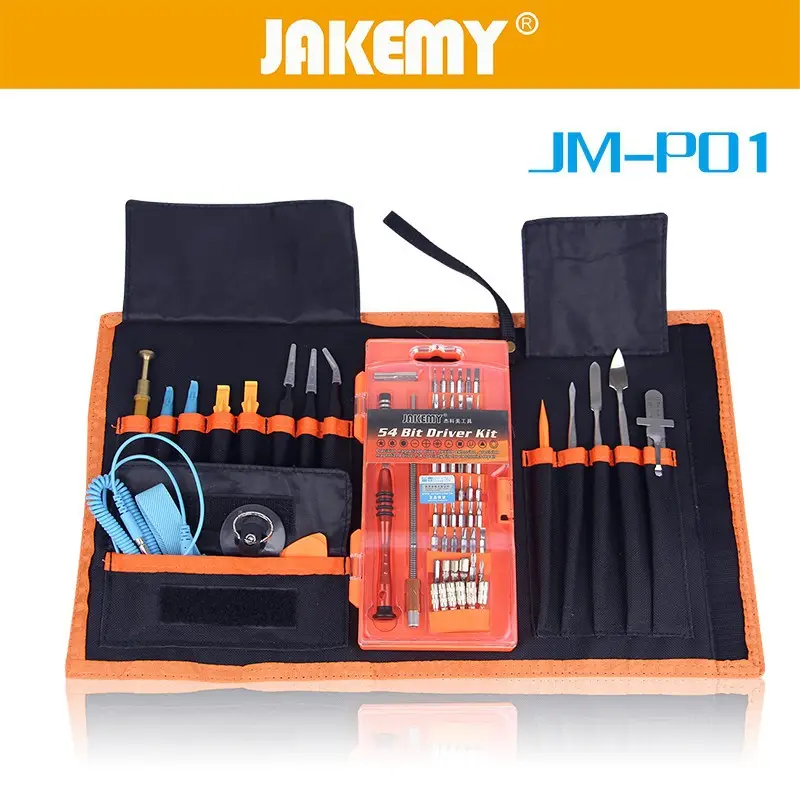 JM-P01 Profesional multi kit de herramientas de electricista tiene destornillador bit set