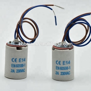 CE E14 Ổ Cắm Đèn Gốm E14 Ổ Cắm Với 15 Cm Cáp Dây Retro Vít E14 Cổ Điển Edison Ánh Sáng Mặt Dây Chuyền căn Cứ - Product Image 3