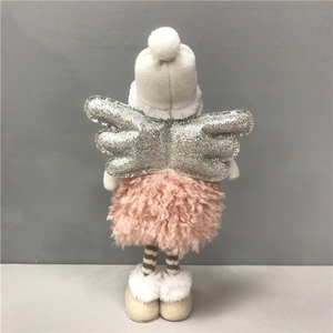 Regalo di <span class=keywords><strong>Natale</strong></span> Boheng, Decorazione per la Casa, Bambole Navidad, Ornamenti Rosa in Piedi, Adorabile <span class=keywords><strong>Angelo</strong></span> in Peluche - Product Image 4