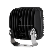 2022 Certification Emark meilleur prix 5 pouces 90W lampe de travail LED carrée, 12V 24V 4 d projecteur de conduite tout-terrain
