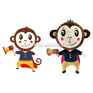 Bordado de peluche mono de peluche de juguete <span class=keywords><strong>Animal</strong></span> de peluche de juguete - Product Image 3