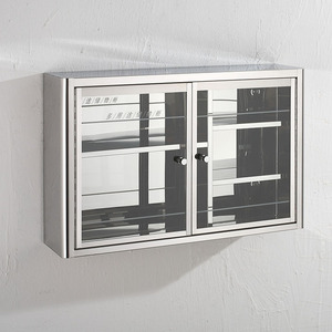 Wholesale Kitchen Storage Cabinet Cupboard Glass Stainless Steel Kitchen Wall Cabinet