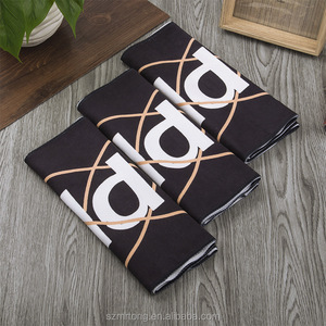 Asciugamano da palestra con logo personalizzato di colore <span class=keywords><strong>nero</strong></span> Velour <span class=keywords><strong>telo</strong></span> <span class=keywords><strong>mare</strong></span> con stampa logo - Product Image 2