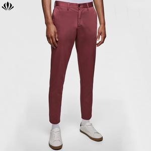 2019 nouvelle mode de haute qualité personnalisé <span class=keywords><strong>pas</strong></span> <span class=keywords><strong>cher</strong></span> basique recadrée Slim Fit hommes Chino pantalon - Product Image 5