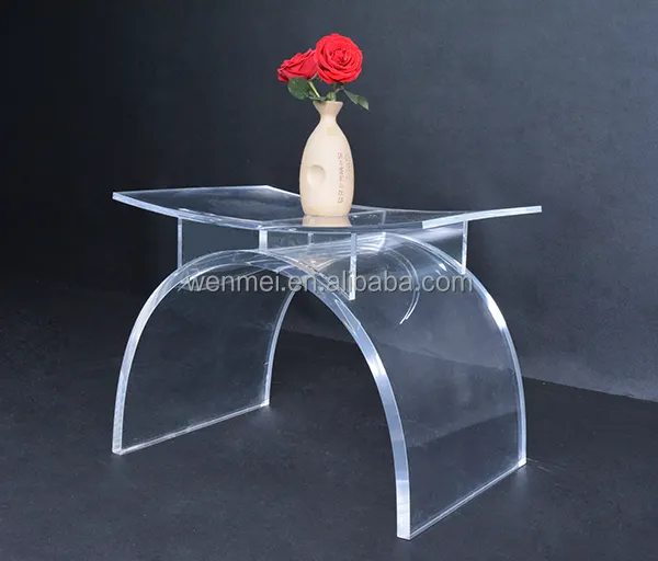 Meuble en acrylique Transparent, Table basse, de salon, personnalisé, moderne