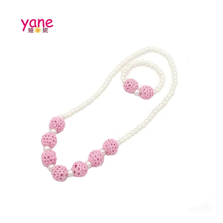 Pearl necklace tassels decoration girls jewelry bead necklace designs