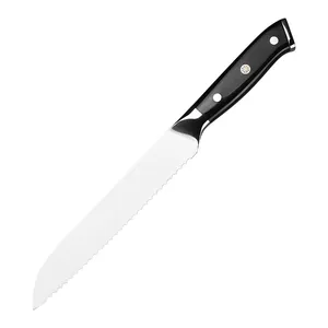 Cuchillo de cocina japonés de 8 pulgadas, 7CR17Mov, acero inoxidable, para pan