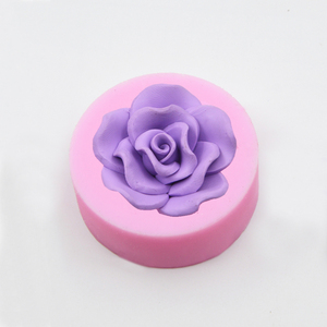 Fiore rotondo FAI DA TE Fatti In Casa Del Sapone Del Silicone Della Muffa Del Cioccolato Della Caramella della Candela FAI DA TE Strumenti di Cottura - Product Image 2