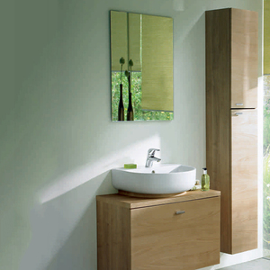 Barato montado en la pared vanidad mueble de baño <span class=keywords><strong>con</strong></span> lavabo de cerámica - Product Image 1