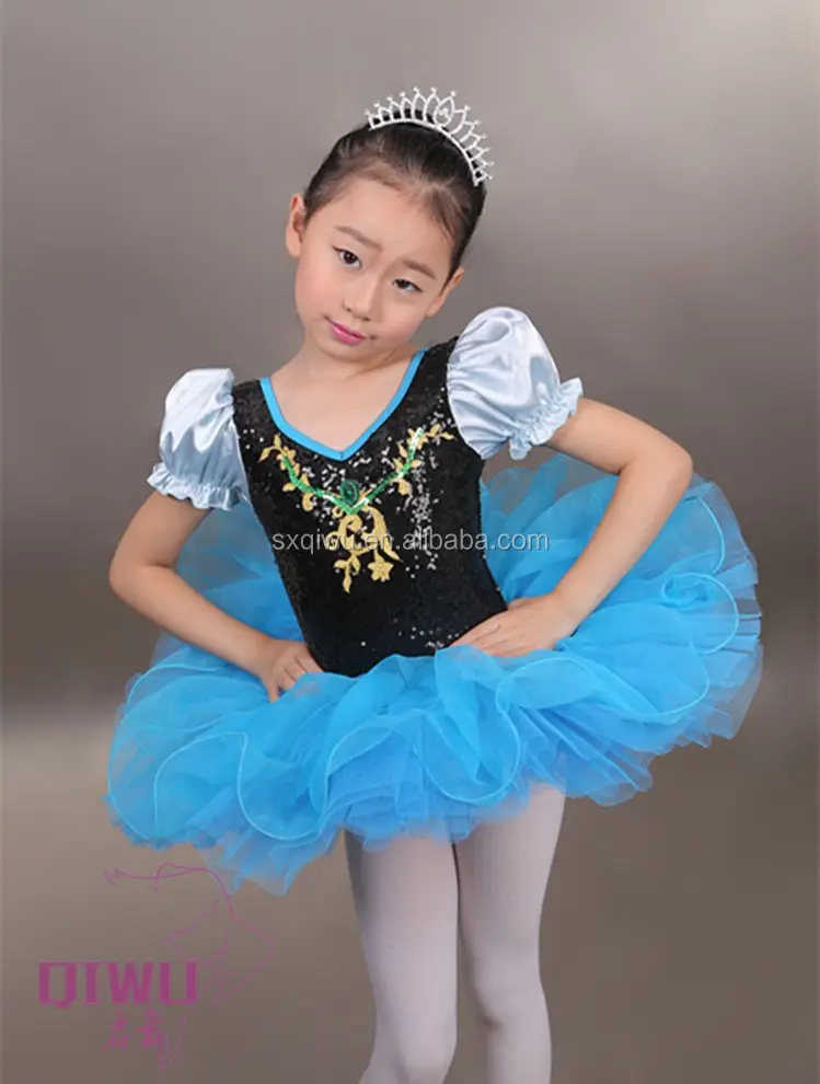 2017 nova azul Crianças vestido de ballet tutu, ballet saia, crianças dancewear CBT-009